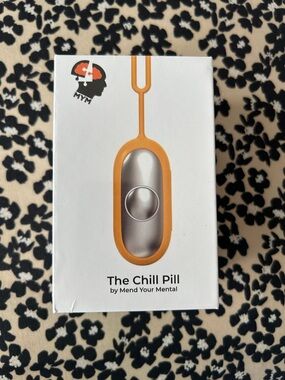 The Chill Pill by - Silver with Orange Silicone